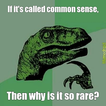 Common Sense - meme