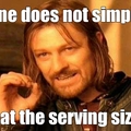 serving size