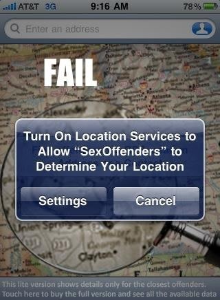 That Awkward moment when your phone gives sex offenders your location - meme