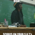 Rasta prof wants you all to get high