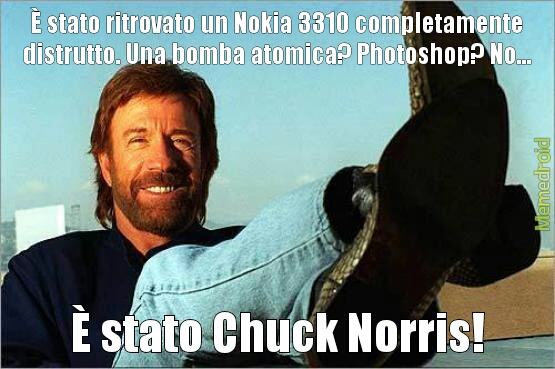 Chuck Norris, l'uomo più forte del mondo - meme