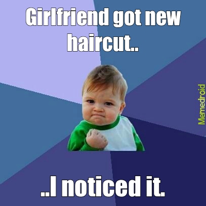 Success Kid - Haircut - meme
