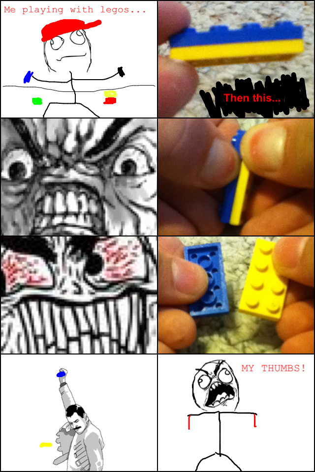 Lego rage! - meme