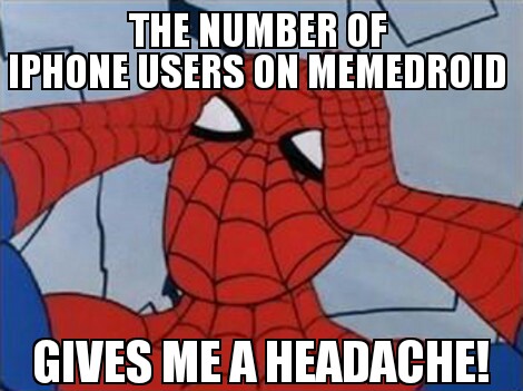 Spiderman Headache - meme