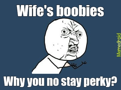 perky boobs - meme
