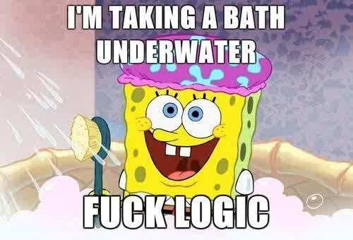 Bath underwater - meme