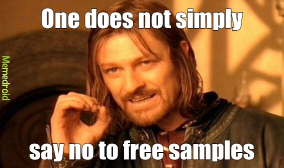 Free samples - meme