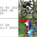 Dads bike skills