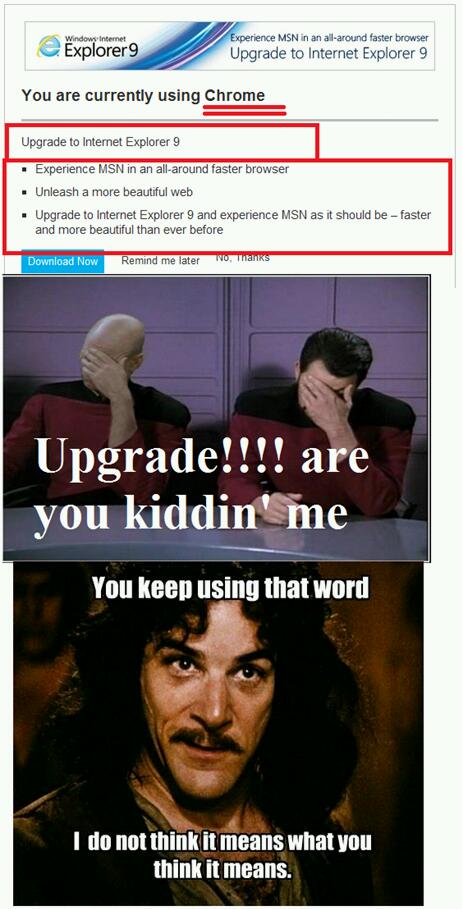 Sure, Microsoft, upgrade - meme