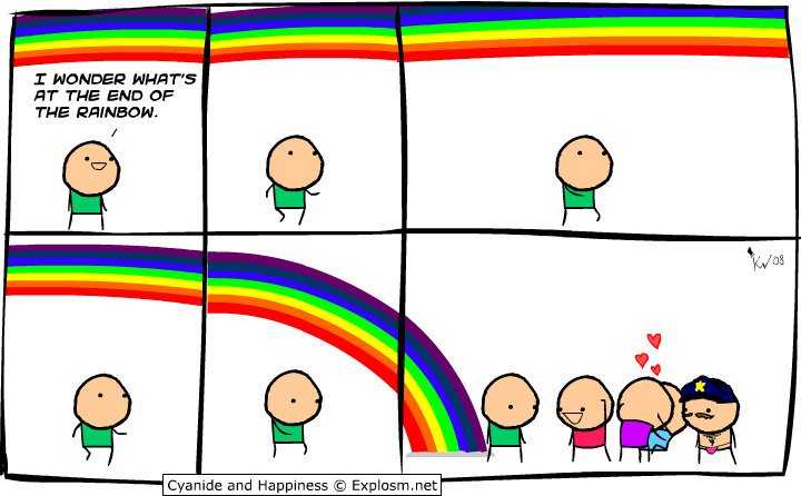 I KNEW IT..............RAINBOWS ARE REAL - meme