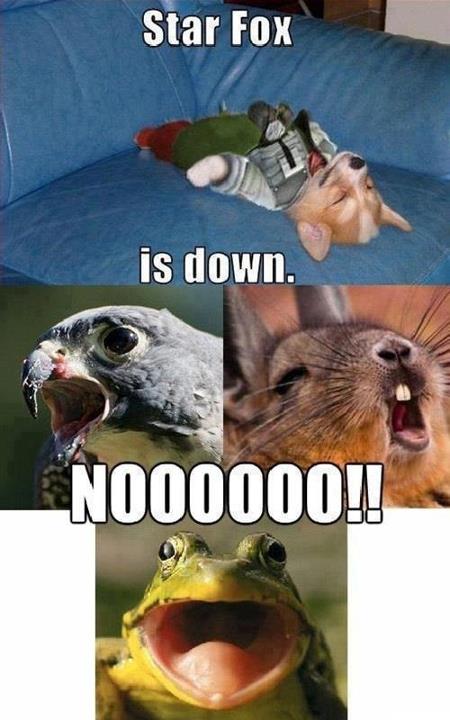 Fox is down! - meme