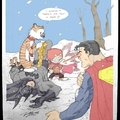 Calvin&Hobbes vs. superman and Batman