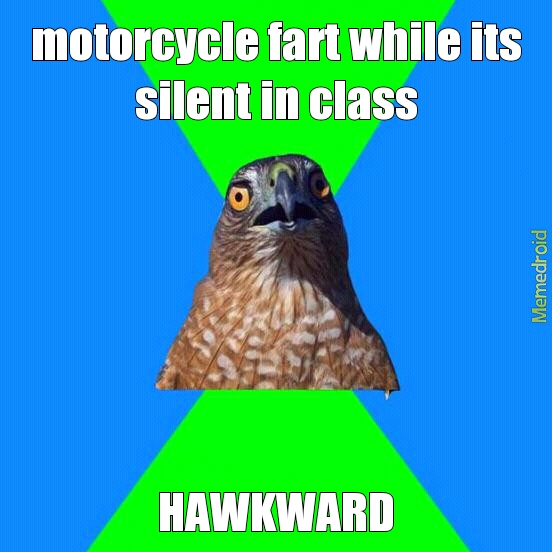 HAWKWARD - meme