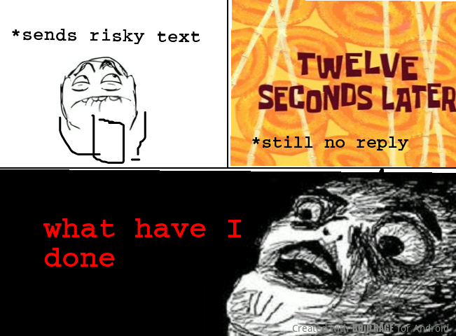 risky texts - meme