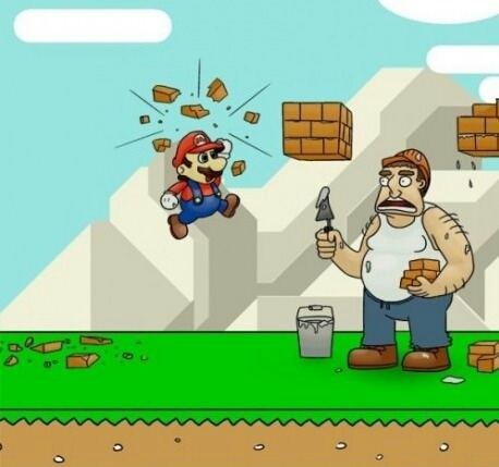 Mario strikes again - meme