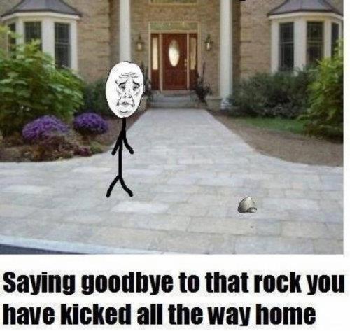 Goodbye rock - meme