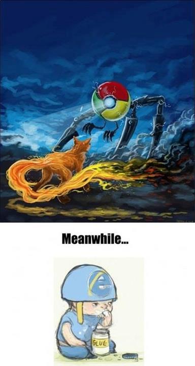Chrome VS Firefox - meme