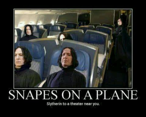 Snapes on a plane! - meme
