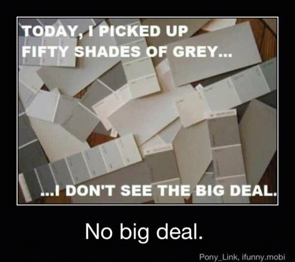 50 shades of grey...literally - meme