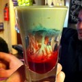The name of the drink is an Alien Brain Hemorrhage...