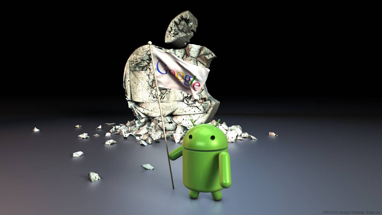 android vs crapple.......................... Can that even be called a real fight? - meme