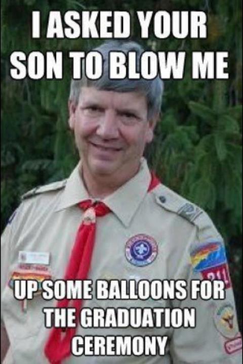 Suggestive Scout Leader - meme