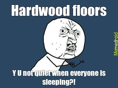 Damn floors...always waking people - meme