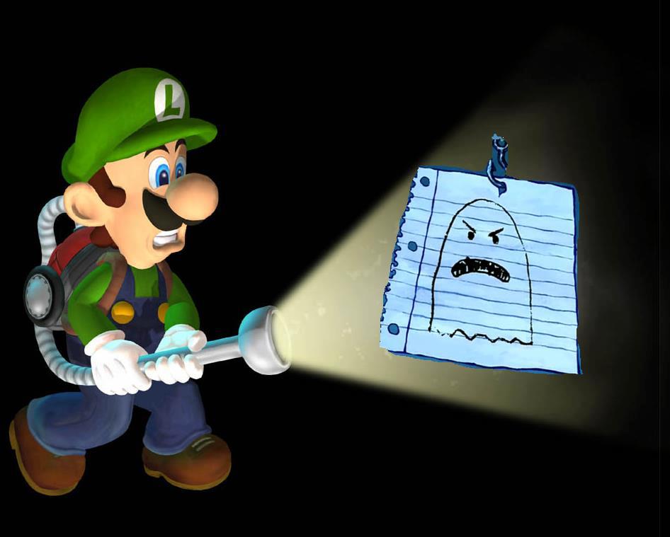 Hey Luigi, look! A ghost! - meme