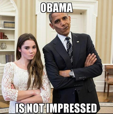 obama is not impressed - meme