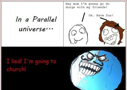 in a parallel universe - meme