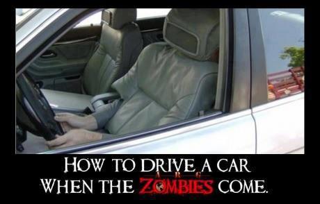 Drivin' zombies MAD! - meme