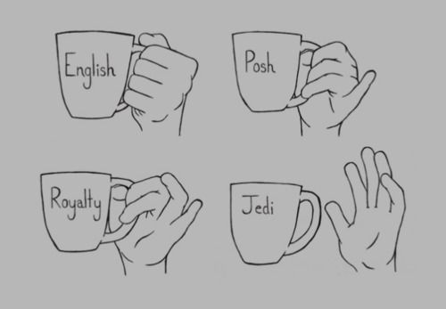 How to hold a cup - meme