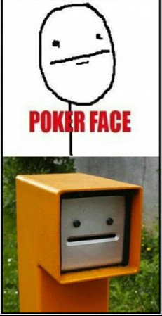 puh puh puh poker face!!! - meme