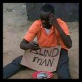 blindman on phone?
