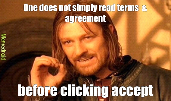 terms & agreement - meme