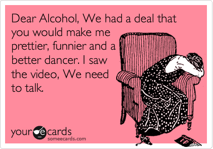 Dear alcohol - meme