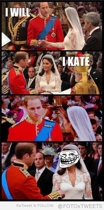 will and kate - meme