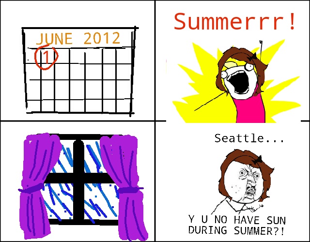 Summer in Seattle - Meme by silybily :) Memedroid