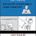 Lazy Rules of life