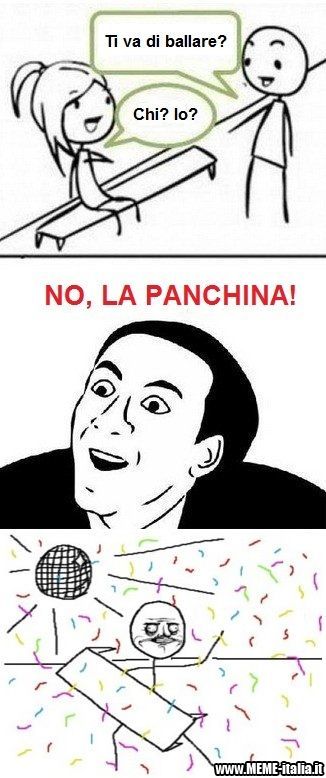 panchina - meme