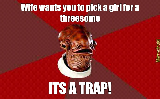 Threesome Trap - meme