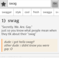 to all you swaggers!