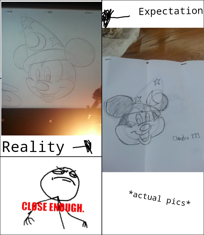 disney drawing - meme