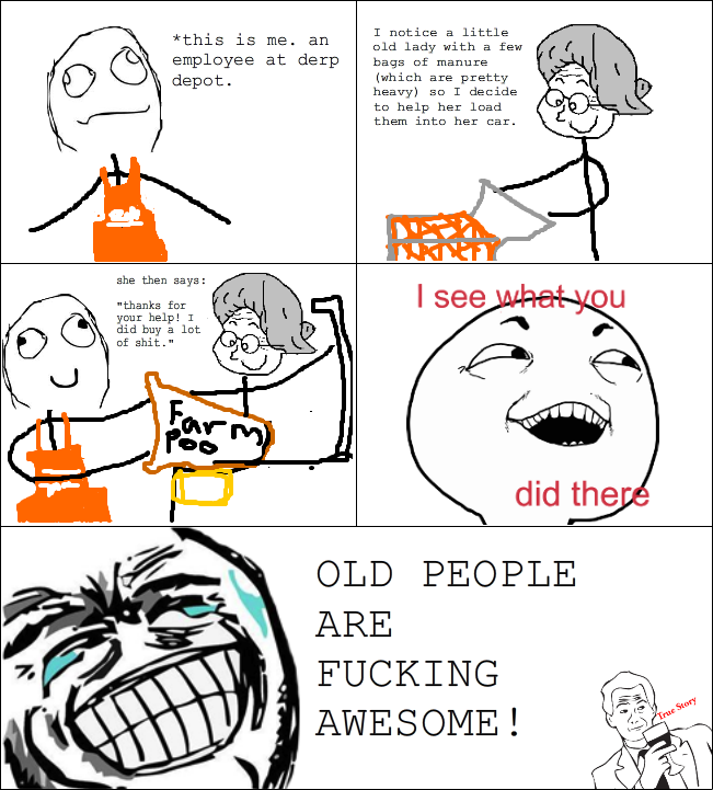 I love old people :) - meme