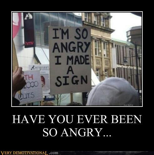 angry sign - meme