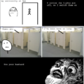 Toilet rage comic