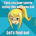 Taste if sperm