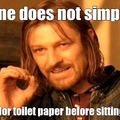 check for toilet paper