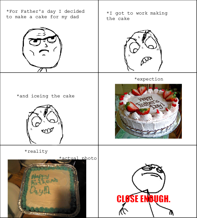 father day cake - meme