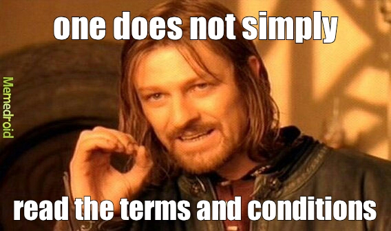 terms and conditions - meme